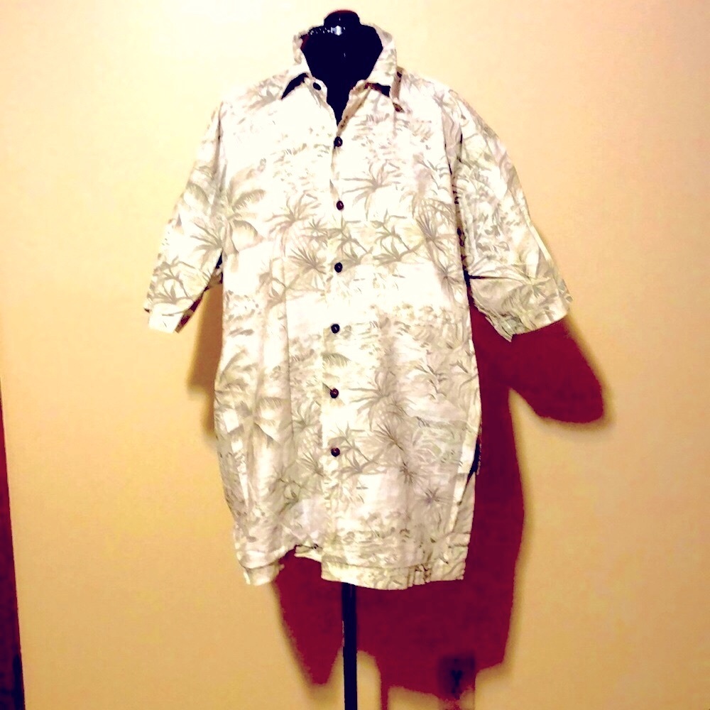 Men’s shirt, KAD Clothing CO.  Medium~green design with white